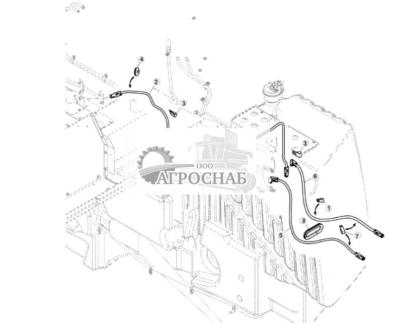 Трубопроводы системы подачи жидкости для очистки отработавших газов дизельного двигателя - ST832019 1095.jpg